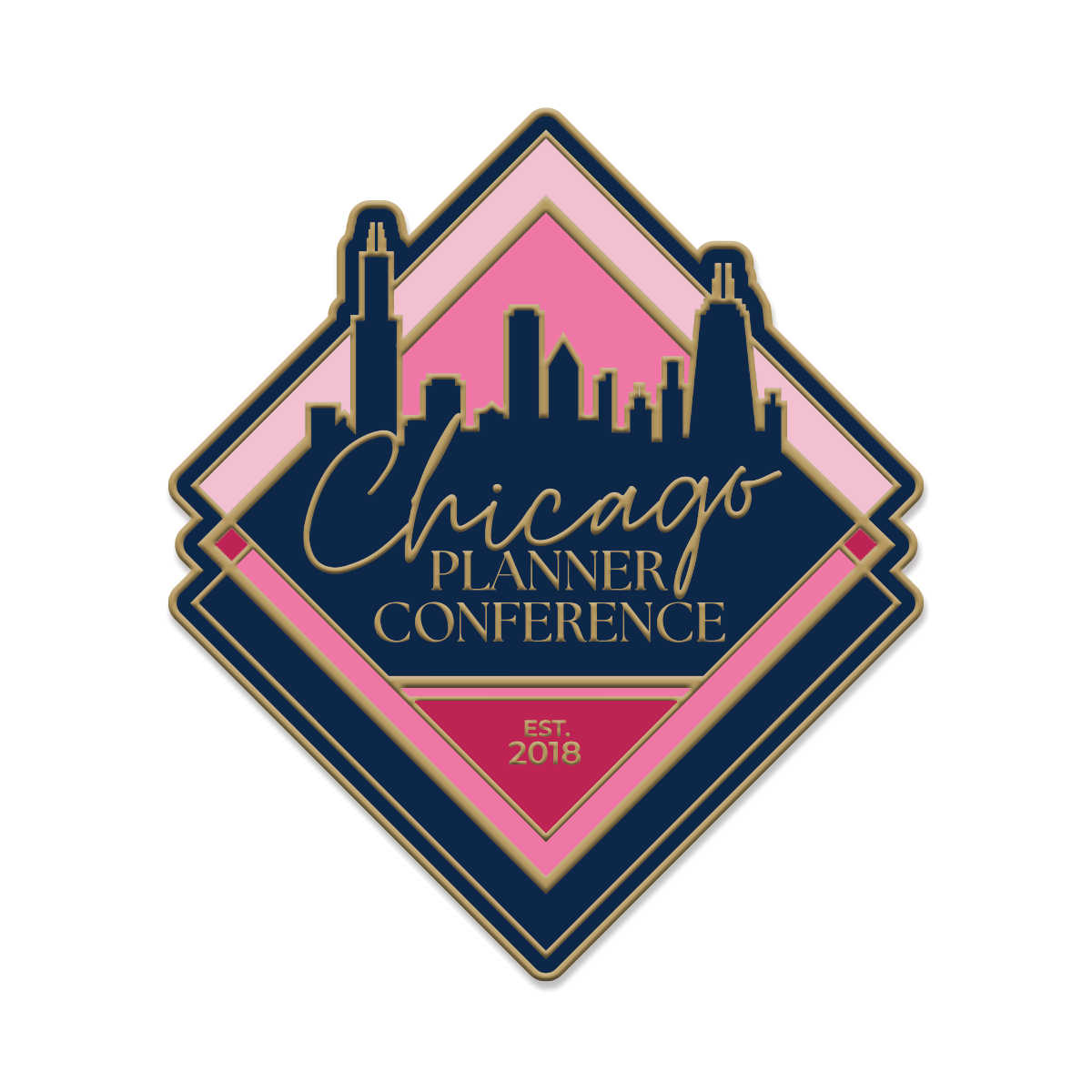 Chicago Planner Conference Enamel Pin