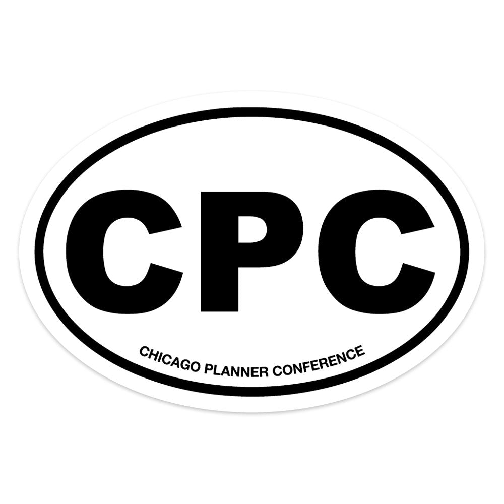 CPC Letters Oval Vinyl Sticker